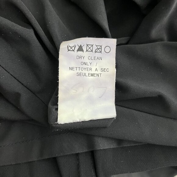 2/$30 ABS Allen Schwartz Jersey Deep V Low Back Evening Gown Black XS #8948 - Picture 8 of 9